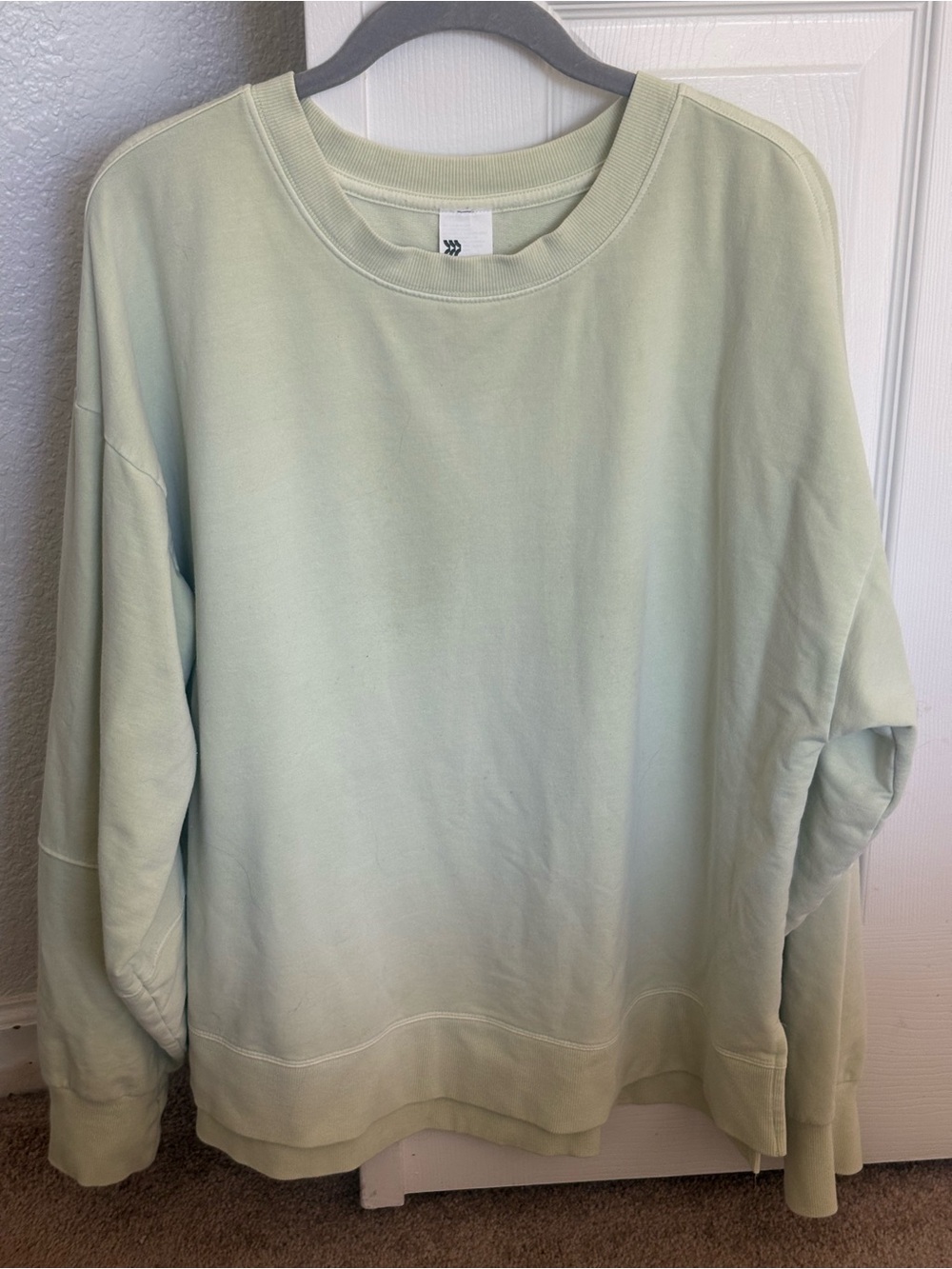 Women’s Crewneck Sweatshirt in Pale Mint